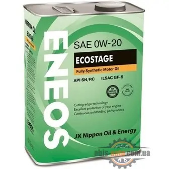 Моторное масло Eneos Ecostage 0W20 SN 4л синт