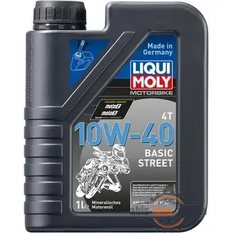 Моторное масло Liqui Moly 3044 Motorbike 4T Basic Street 10W-40 1л