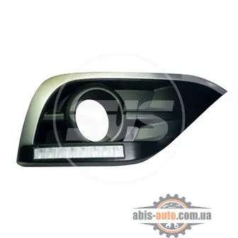 Комплект светодиодных ходовых огней HONDA CRV 2012+ Тип А_с реле управления_ХРОМ