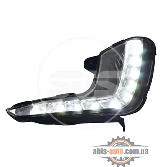 Комплект светодиодных ходовых огней с ПТФ в сборе KIA RIO 2011+ ТИП В с реле управле