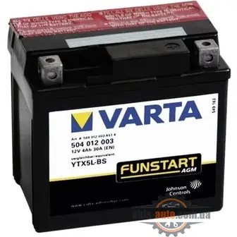 Varta 6CT-4 FUNSTART AGM (YTX5L-4, YTX5L-BS)